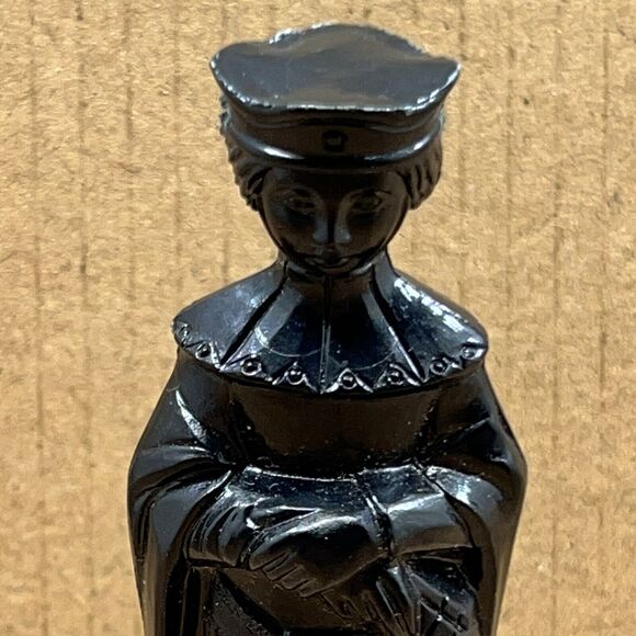 Vintage Black Queen E.S. Lowe Plastic Chess Piece 1 Replacement Part ONLY READ - Picture 2 of 7